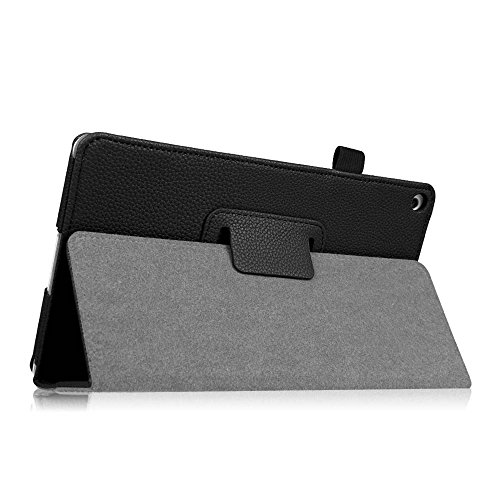 Fintie Medion Lifetab P8311 / P8312 / P8313 / P8314 / S8312 / S8311 Hülle Case – Folio Kunstleder Schutzhülle Tasche Cover Etui mit Ständerfunktion und Stylus-Halterung für MEDION LIFETAB P8311 (MD 99443) P8312 (MD 99334) / P8313 / P8314 (MD 99612) / S8312 (MD 98989) / S8311 (MD 98983) Tablet-PC (8 Zoll), Schwarz - 7