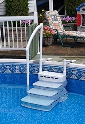 Link Escalier AQUARIUS pour piscines hors sol en bois ou large margelle