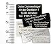 Produktbild MJ Onlinehandel Drohnen-Kennzeichnung mit 3-5 Zeilen Schrift, Plakette Alu eloxiert - Kennzeichen DREI Größen, selbstklebend