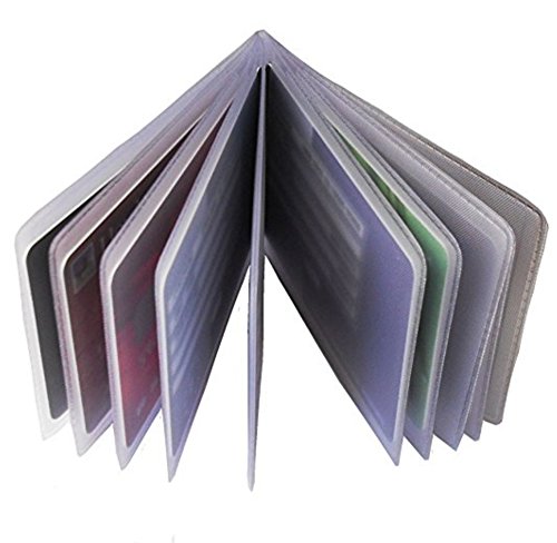 Replacement Plastic Credit Card Purse / Wallet Insert Sleeves (1 x 10 Card Landscape)