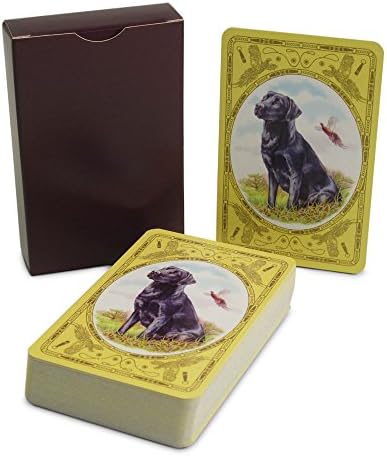 Simon Lucas Bridge Supplies Black Labrador Playing Cards