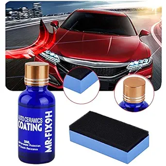 leezo Grey ghost 9H Anti Scratch Car Liquid Nano Ceramic Paint Sealant Protection Super Hydrophobic Glass Coating Polish - 30ML