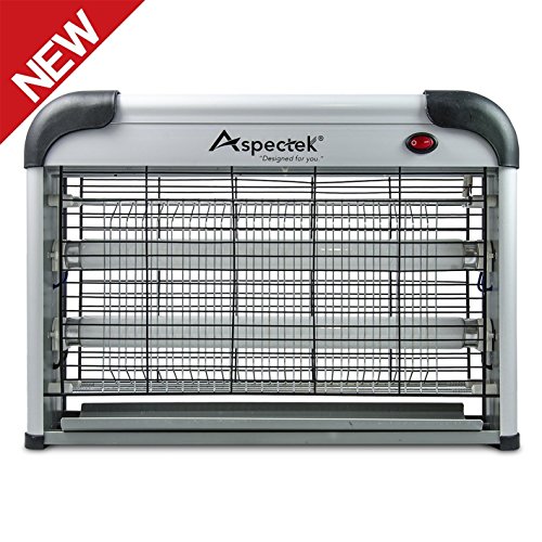 Lámpara mata insectos electrico. Matamoscas. Mejor solucion contra mosquitos, polillas, sancudos, moscas, y demas insectos. (20 Watt) Por fin podra liberarse de esos insectos voladores