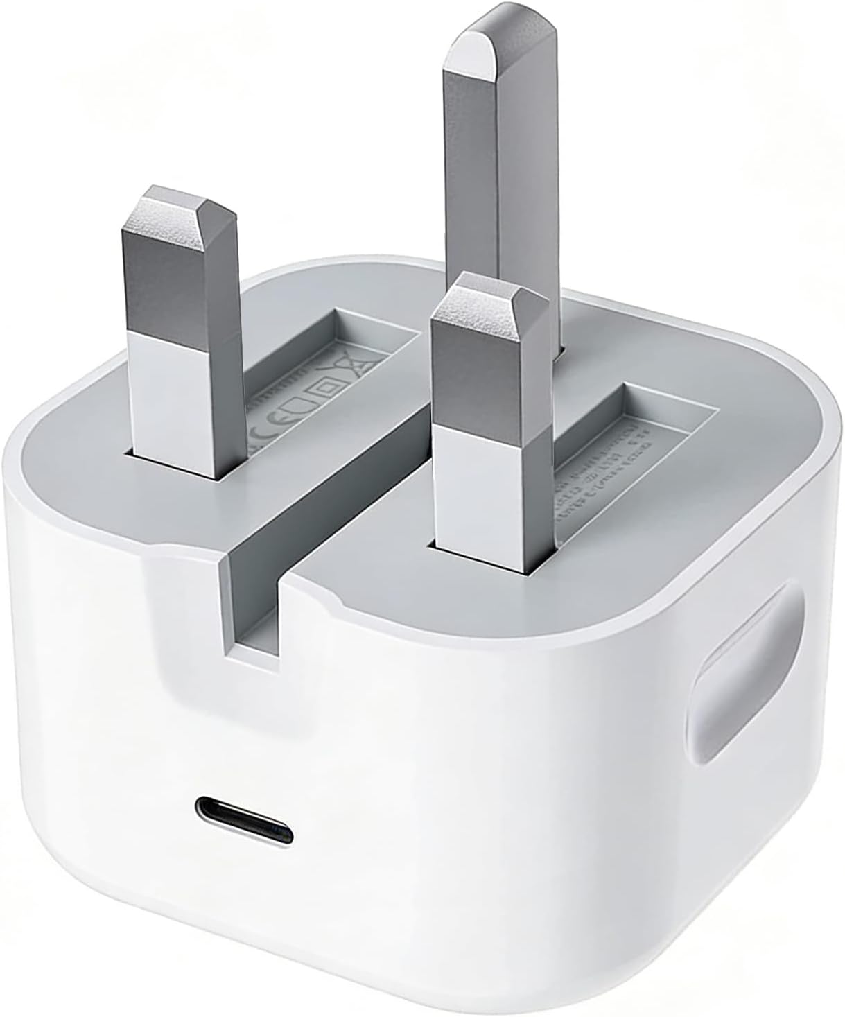 USB C Plug Fast Charge,20W Fold USB-C Power Adapter Plugs UK Charger for New iPhone 17 Pro Max Air 16e 16 Plus Pro Max 15 14 13 12 11 SE Watch iPad 9 10th 11th A16,Folding Type C USBC Port Phone Plug