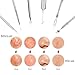Bestidy Blackhead Remover Pimple Acne Extractor Tools Comedone Removal Kit Treatment for Blemish, Whitehead Popping, Zit Removing -with a Leather Case (Silver)