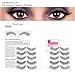 EmaxDesign 10 Pairs Fake Eyelashes, Multipack Natural 3D False Eyelashes - Fashion Eyelashes Extension For Makeup.