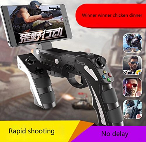 Preisvergleich Produktbild MLFMHR Gamepad Bluetooth Wireless Controller, Simulation Rückstoß Analoge Änderung Clip (Immersive) Mobile Game Gun Controller