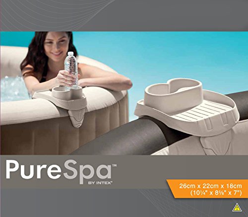 Intex Whirlpoolzubehör Kunststoff-Getränkehalter für Pure SPA, beige, 26 x 22 x 18 cm - 5