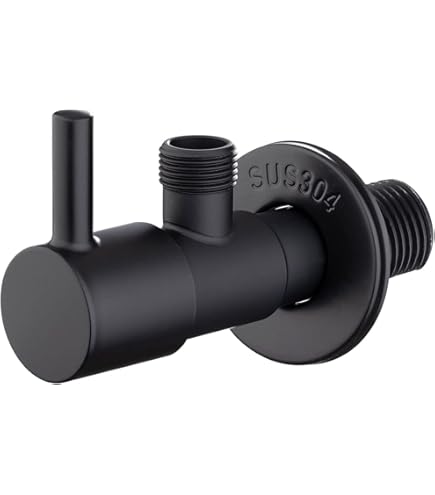 LIFKICH Badezimmer Eckventil - 3 Wege Absperrventil Aus Messing Für Dusche & WC