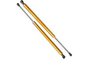 JINGLINGKJ Front Bonnet Hood for Focus MK3 2011-2018 Damper Shock Absorbers Gas Struts Spring 2Pcs (Orange Carbon Fiber)