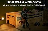 Emotionlite LED Nachtlicht mit Bewegungssensor und Dämmerungssensor Plug in Kinder Nachtlicht Sehr gut für Kinderschlafzimmer Badezimmer Flur Treppenaufgang Korridor Einbauschrank oder ein dunkles Zimmer Warmesweißes 2700K - 5