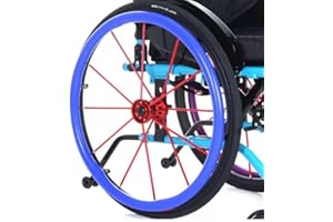 letaofang Rollstuhl-Greifring-Abdeckungen, Rollstuhl-Greifring-Abdeckungen, Greifring-Schutzabdeckungen, 1 Paar rutschfestes, verschleißfestes Hand-Hinterrad, Ring-Schutz