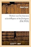 Image de Notice sur les travaux scientifiques et techniques
