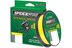 Spiderwire Stealth Smooth 8 New 2020, 150m, Yellow, 8-Fach geflochtene Schnur mit Mikrobeschichtung, 0,06mm - 0,39mm, 5,4kg - 46,3kg, Abriebfest