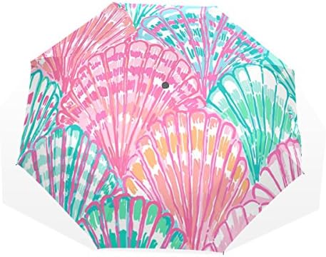 LEISISI Fashion Design Lily Pulitzer Personalized Fashion Umbrella Windproof Folding Travel Compact Umbrella