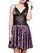 Klamotten Tiger Print Purple Short Babydoll RS.299.00