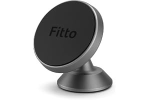 Fitto Magnetic Mobile Holder for Car, Black - Universal Phone Mount