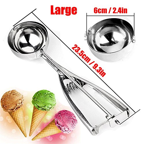 Ice Cream Scoop, 3 x Edelstahl 4/5/6 cm Scoop für Ice Cream Mash Lebensmittel Löffel Küche Ball von Wady - 6