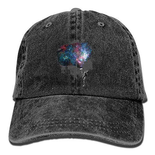 Preisvergleich Produktbild Presock Astronauts Paint Galaxy Denim Hat Adjustable Female Fitted Baseball Caps