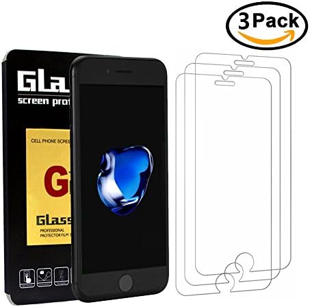SUFUS Screen Protector for iPhone 7 plus, 3-pack Tempered Glass Screen Protector for iPhone 7 plus, Premium Clear 9H Hardness Ultra Thin Tempered Glass Screen Protector