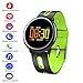 Price comparison product image elecfan Sport Smart Bracelet, Fitness Tracker with Heart Rate Monitor, Blood Pressure, Sleep Monitor, Step Counter, Bluetooth 4.0 Waterproof Smart Watch for Men Women - Green