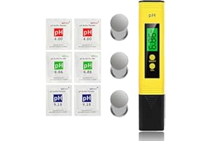 BNGXR PH Messgerät, Wasserqualität Tester PH, Pool Digitales pH mit LCD Display, Leitwertmessgerät mit hoher Genauigkeit für Trinkwasser,Schwimmbad,Aquarium,Pools (0.00-14.00 PH Meter Messer)