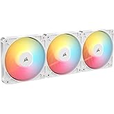 CORSAIR RS120-R ARGB 120mm PWM Ters Yapraklı Fan &Uuml;&ccedil;l&uuml; Paket - Beyaz (CO-9050197-WW)