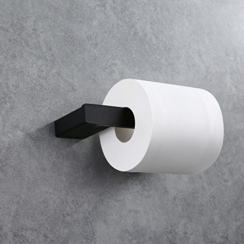 Homelody SS 304 Edelstahl schwarz beschichtet Lack Toilettenpapierhalter Wandrollenhalter WC-Papierhalter Klopapierhalter Rollen halter Toilettenpapierrollenhalter - 4