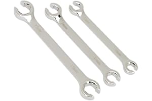 Sealey AK600 3-częściowy zestaw kluczy do nakrętek flare - metryczny, srebrny