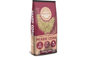 Copdock Mill Mixed Corn, 20kg, Perfect for keeping your Hens satisfied with a simple mix of Wheat & Cut Maize