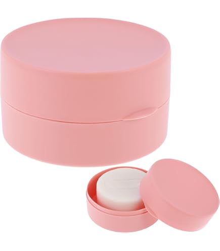 Boîte à Savon De Voyage Ronde - Portable Étanche 7.7cm | Pour Savon Solide, Douche, Camping