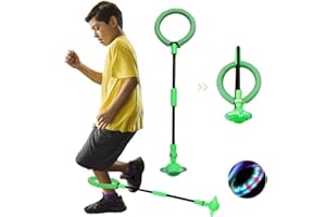 JUNBAOYYDS Caviglia di Salto Della, Palla per Caviglia, Anello di Salto della Caviglia,Palla per Saltare, Anello di Salto Lampeggiante,Palla da Salto Pieghevole per Bambini (verde)