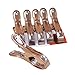 Produktbild Waescheklammern - TOOGOO(R)6 PC Edelstahl Strandtuch Clips Waescheklammern Klammern Halten Sie Ihr Handtuch Aus Verwehen