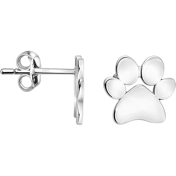Cane cinese - Orecchini in argento 925/1000 - Cigno - Silver Paws