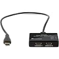 Splitter HDMI Ultra HD 4K 60Hz Con Scaler HDR – Distribuisci Un Segnale A 2 TV O Proiettori, Supporta Dolby Vision E Atmos, Alimentazione USB