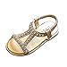 Produktbild Sommer Kinder Sandalen Baby Mädchen Sandalen Kristall Strand Sandalen Prinzessin Roman Schuhe Sunday (30, Gold)
