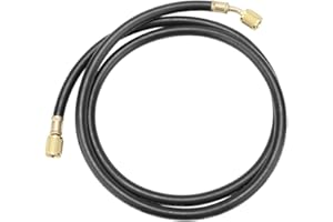YUMILI Kältemittelfüllschlauch, R410 800-4000psi Füllschlauch, Druckklimaanlage Fluoridschlauch Klimaanlage Kühlmittel Kältemittel, 1/4SAE für R22 / R134a / R404, R12 / R407C / R600