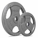 Bodymax Olympic Cast Iron Tri-Grip Weight Disc Plates - Singles
