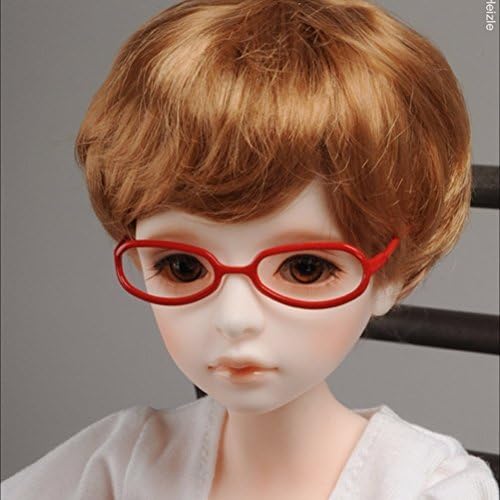 Dollmore Glasses MSD - Shape Steel Lensless Frames Glasses (Red)