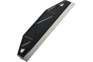 QUIIEOSKIA Paint Trim Guard, 12" Paint Shield for Skirting Board Painting Guard, Stainless Steel Straight Edge Painters Tool for Cutting in Paint Wallpaper Guard & Measurement