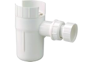 Dipra 910060 Trichter Siphon, Auspuff Durchmesser 26/34 (Beutel), Weiß