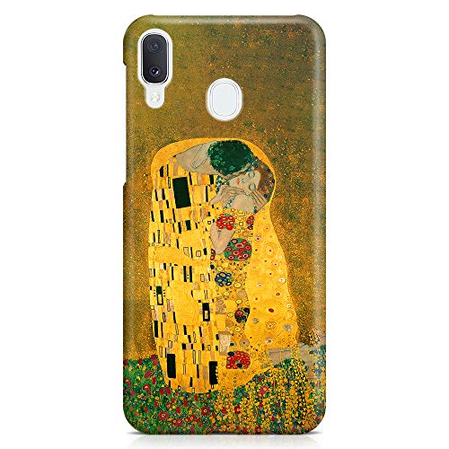 ItalianCaseDesign Cover Custodia Protettiva Case Il Bacio di Gustav Klimt Opera Arte Dipinto Paint Oil Canvas Museo Compatibile con Samsung Galaxy A20e