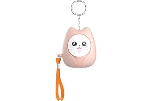 Alarme de Sécurité Personnelle Qoosea 130dB - Alarme Anti-Agression Portable avec LED pour Femmes, Enfants et Personnes Âgées - Certifié Police（Rose）