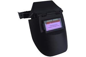 Esenlong Auto Darkening Welding Helmet, Solar Powered Semi-enclosed Welding Grinding TIG Welding Helmet with Adjustable DIN 9-13