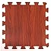 Produktbild Holz-Effekt ineinandergreifende Schaumstoffmatten - Perfekt als Bodenschutz, für die Garage, Übungen, Yoga, das Spielzimmer. Eva-Schaum (9 Platten, Schokolade)
