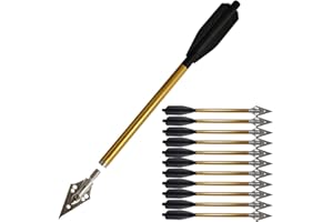 biubiusot Crossbow Bolts Arrows Aluminium 6.7" for 50-80lbs Pistol Archery Shooting Hunting 12pcs