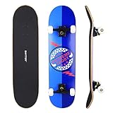 BAYTTER® Skateboard Komplett Board Funboard 79x20cm mit...