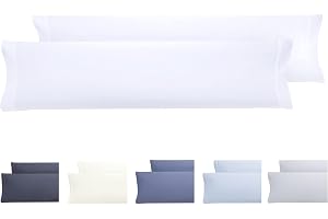 Todocama – Set med 2 örngott – Extra mjuk mikrofiber, allergivänliga set om 2-150x40 cm