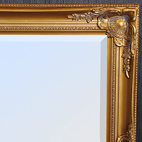 SPIEGEL Leandos 70x50cm ANTIK GOLD WANDSPIEGEL DESIGN MIRROR POMPÖS & BAROCK - 3