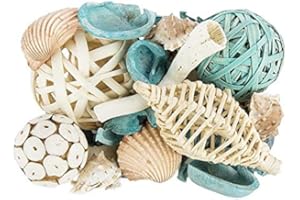 IDEEN MIT HERZ Pot-Pourri marittimo, 500 g, Naturale, Turchese